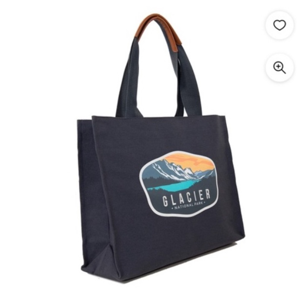Glacier National Park Canvas Tote Bag - Picture 2 of 6